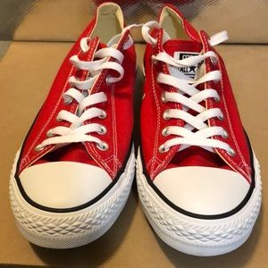 Brand new (no box) Converse all Star ox red
